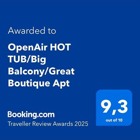 Openair Hot Tub/Big Balcony/Great Boutique Apt Atenas Exterior foto